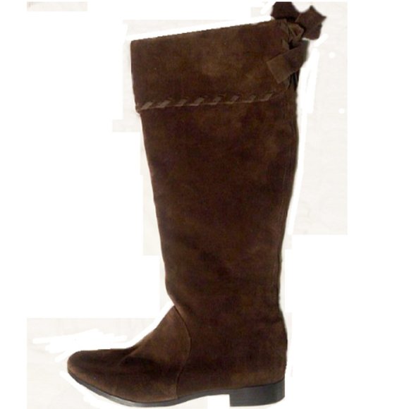 a.n.a.   Women's Faux Suede Knee High Brown Boots       Size 8.5 - Picture 2 of 10